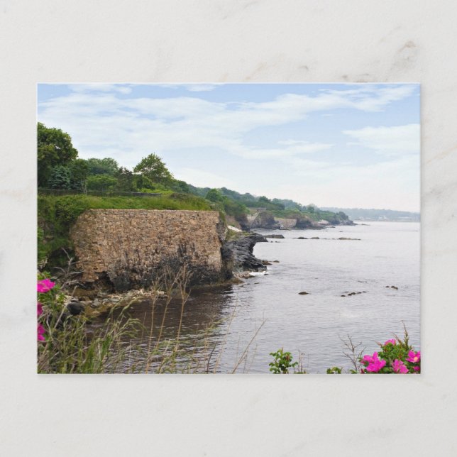Carte Postale La belle côte de Newport Rhode Island (Devant)