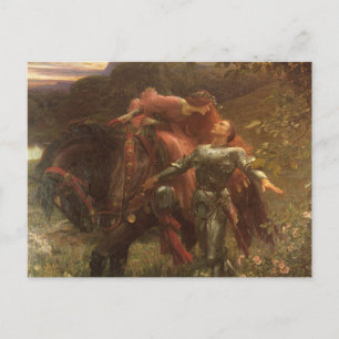 Carte Postale La Belle Dame sans Merci par Sir Frank Dicksee