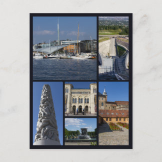 Carte Postale La belle Oslo, Norvège,