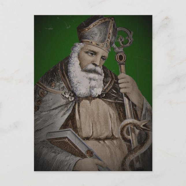 Carte Postale La Bible et le personnel de Saint Patrick (Devant)
