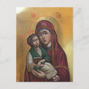 Carte Postale La Bienheureuse Mère de Dieu Icône