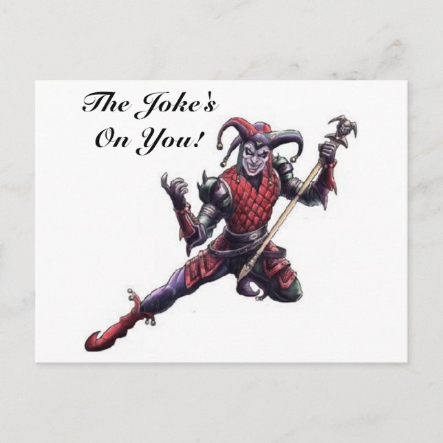 Carte Postale La blague sur vous le mal Jester Esprit et personn (Devant)