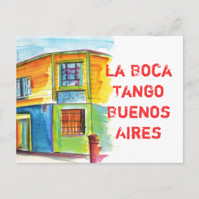 Carte Postale La Boca Tango (Devant)