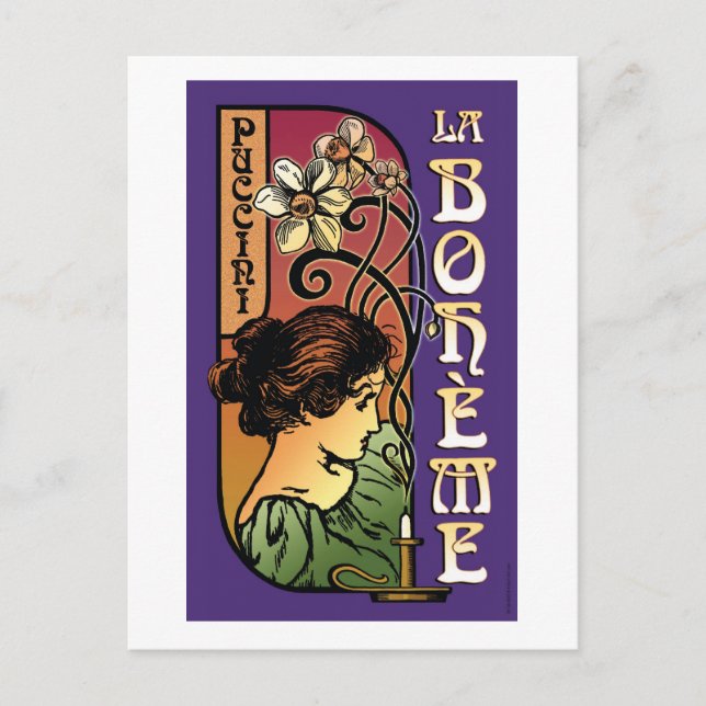 Carte Postale La Boheme, Opéra (Devant)