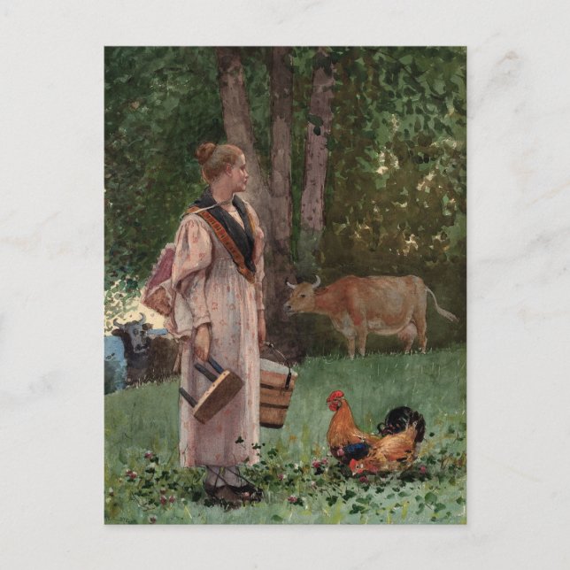 Carte Postale La bonne de lait | Winslow Homer (Devant)