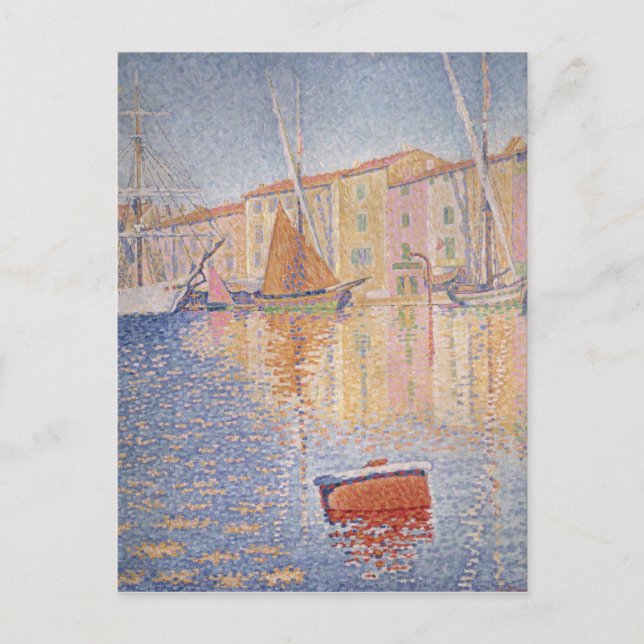Carte Postale La Bouée Rouge, Saint Tropez, 1895 (Devant)