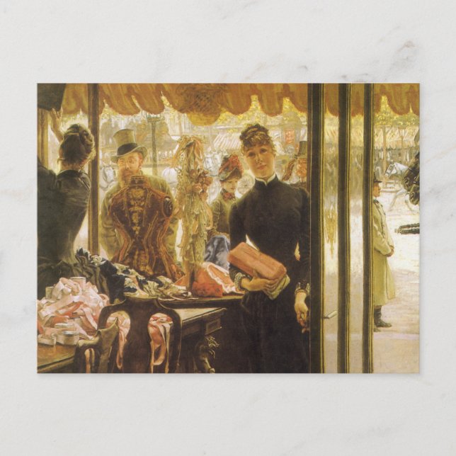 Carte Postale La Boutique de James Tissot, Art Victorien (Devant)