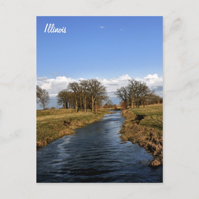 Carte Postale La campagne de l'Illinois (Devant)