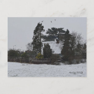 Carte Postale La campagne hivernale