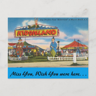 Carte Postale La Caroline du Sud, Kiddieland, Myrtle Beach