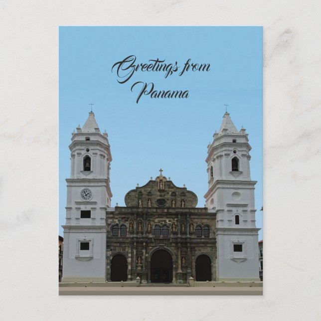Carte Postale La cathédrale de Panama (Devant)