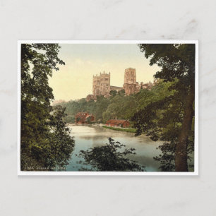 Carte Postale La cathédrale, Durham, Angleterre rare Photochrom