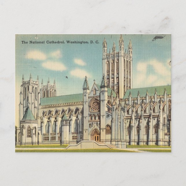 Carte Postale La Cathédrale Nationale, Washington D.C. (Devant)