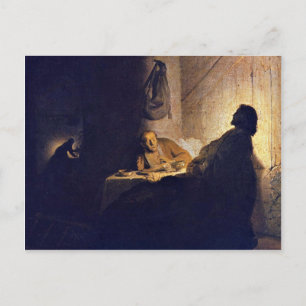 Carte Postale La Cène À Emmaüs. Par Rembrandt Van Rijn