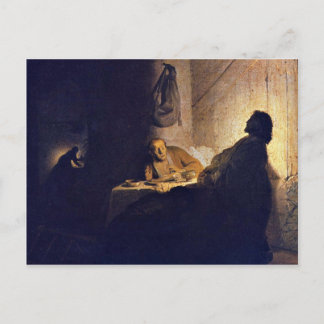 Carte Postale La Cène À Emmaüs. Par Rembrandt Van Rijn