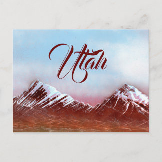 Carte Postale La chaîne de montagnes de l'Utah