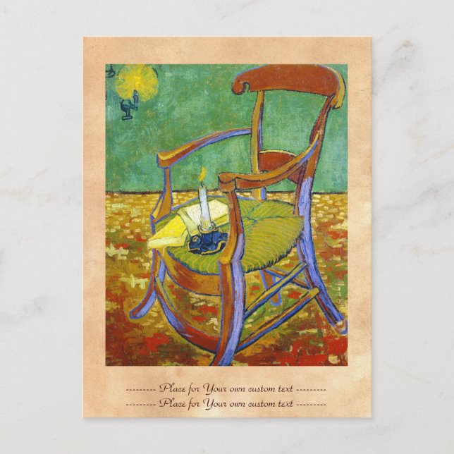 Carte Postale La chaise de Gauguin vincent van gogh peinture (Devant)