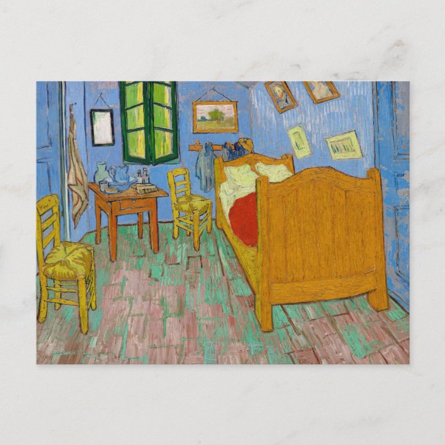 Carte Postale La chambre à coucher (1889) par Vincent Van Gogh C (Devant)