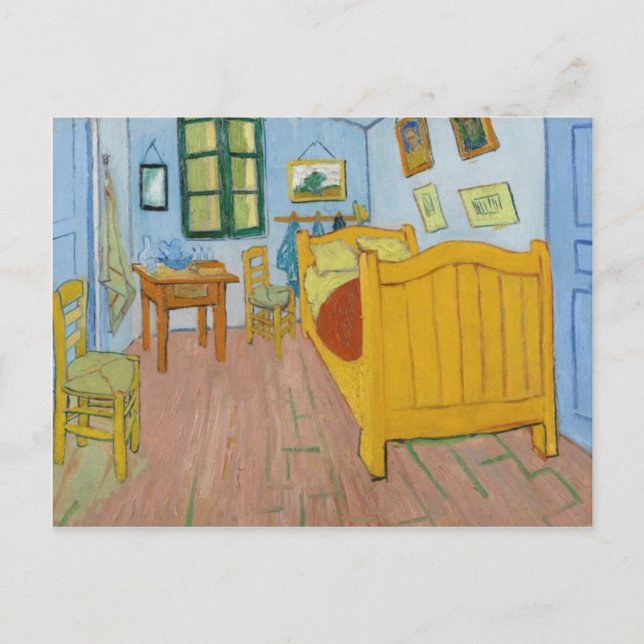 Carte Postale La chambre à coucher, Vincent van Gogh post-impres (Devant)