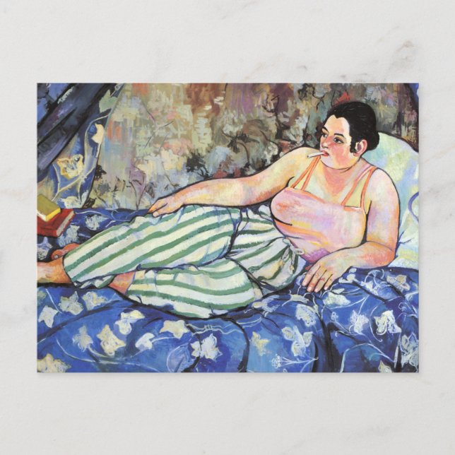 Carte Postale La Chambre Bleue De Suzanne Valadon (Devant)
