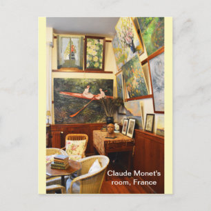 Carte Postale la chambre de Claude Monet en France