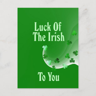Carte Postale La Chance Des Irlandais Pour Vous