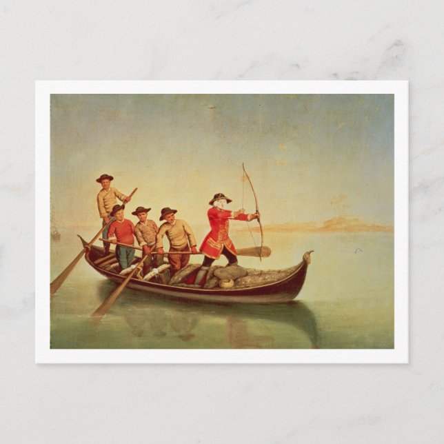 Carte Postale La chasse au canard (Devant)