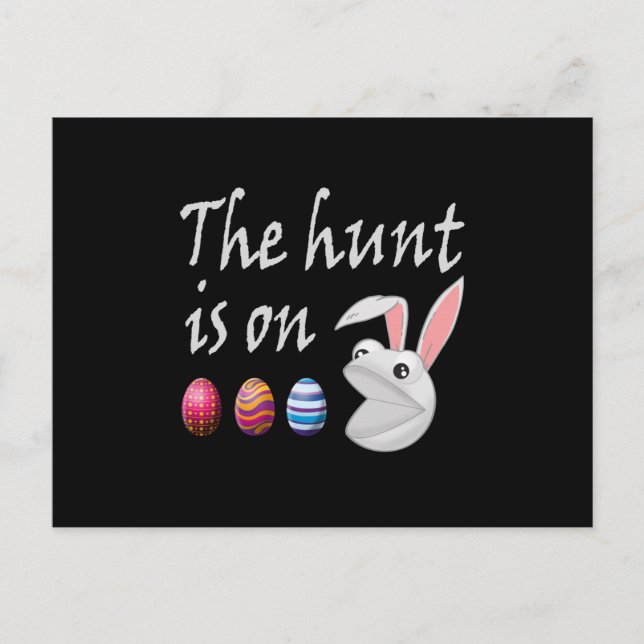 Carte Postale La chasse est sur la chasse aux oeufs de lapin de  (Devant)