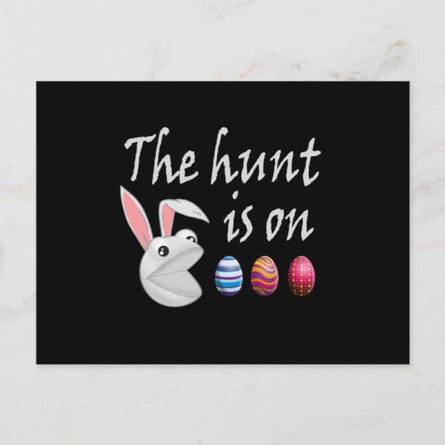 Carte Postale La chasse est sur la chasse aux oeufs de lapin de  (Devant)