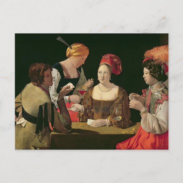 Carte Postale La Cheat avec l'As des Diamants (Devant)