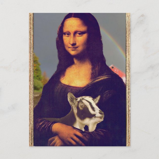 Carte Postale La chèvre de Mona Lisa (Devant)