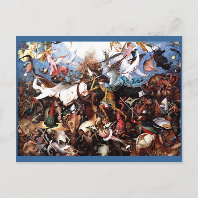 Carte Postale "La chute des anges rebelles" de Pieter Bruegel (Devant)