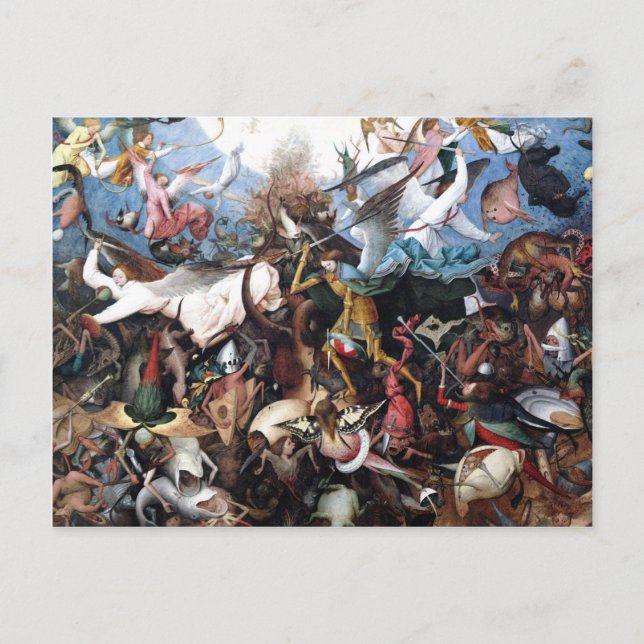 Carte Postale La chute des anges rebelles par Pieter Bruegel (Devant)