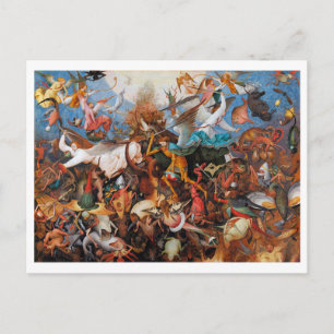 Carte Postale La chute des anges rebelles, Pieter Bruegel