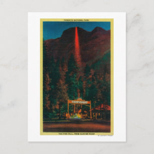 Carte Postale La chute du feu de Glacier Point