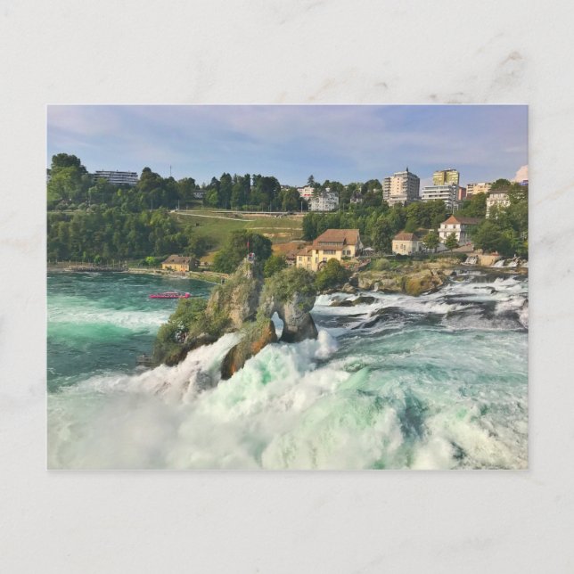 Carte Postale La chute du Rhin en Suisse (Devant)