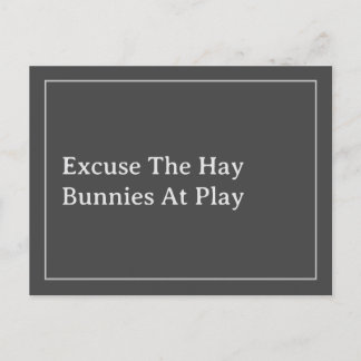 Carte Postale La citation de foin de Bunny Lover