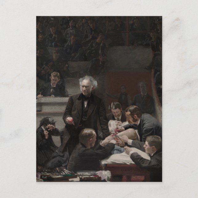 Carte Postale La clinique Gross de Thomas Eakins (Devant)