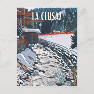 Carte Postale La Clusaz Station de ski