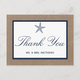 Carte Postale La collection de mariages de la marine Starfish Bu