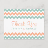 La collection moderne de Mariages Chevron Peach &