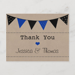 Carte Postale La collection moderne de Mariages de Bunting Bleu