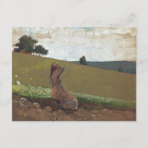 Carte Postale La colline verte par Winslow Homer