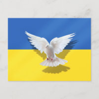 La colombe de la paix - Drapeau de l'Ukraine - Lib