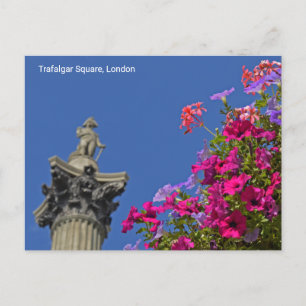 Carte Postale La colonne de Nelson de la place Trafalgar, Londre