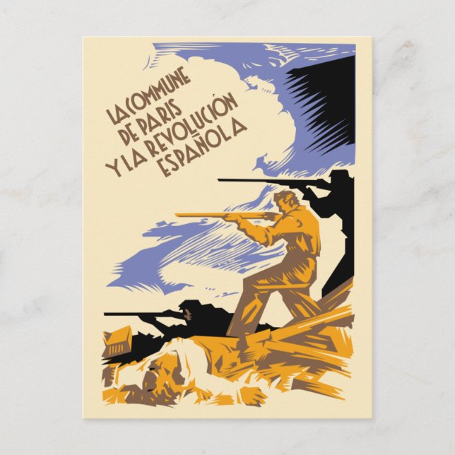 Carte Postale La Commune de Paris Y La Révolution Espanola (Devant)