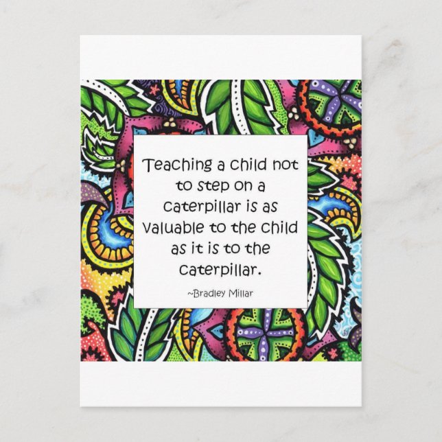 Carte Postale La compassion est enseignée (Devant)