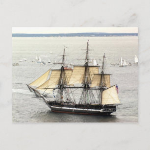 Carte Postale La Constitution des navires américains lors d'un d