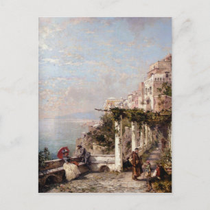 Carte Postale La côte amalfitaine par Franz Richard Unterberger