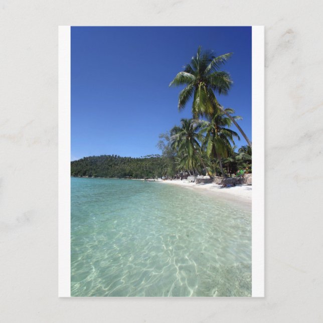 Carte Postale La côte de l'île tropicale Thaïlande (Devant)